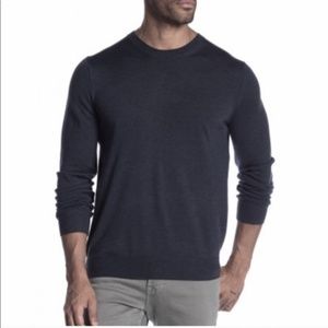 Vince Charcoal Grey Merino Wool Crewneck Sweater